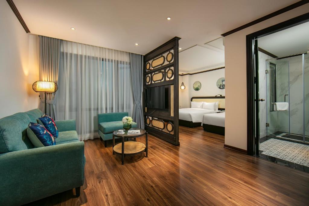 Postel nebo postele na pokoji v ubytování Media Central Hotel & Spa