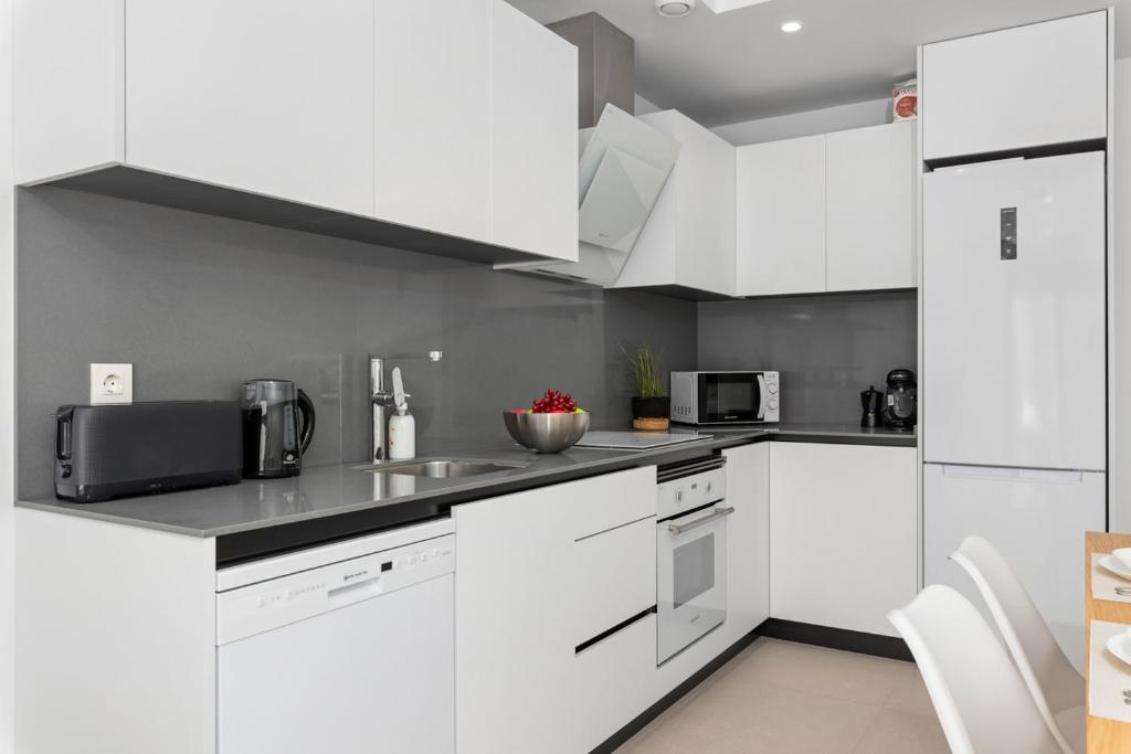 Kuchyň nebo kuchyňský kout v ubytování Tokai residences Casa Arco Iris