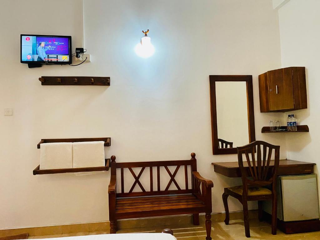 TV a/nebo společenská místnost v ubytování Montana Rest