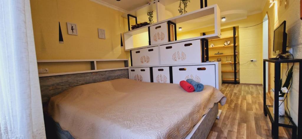 Postel nebo postele na pokoji v ubytování relax