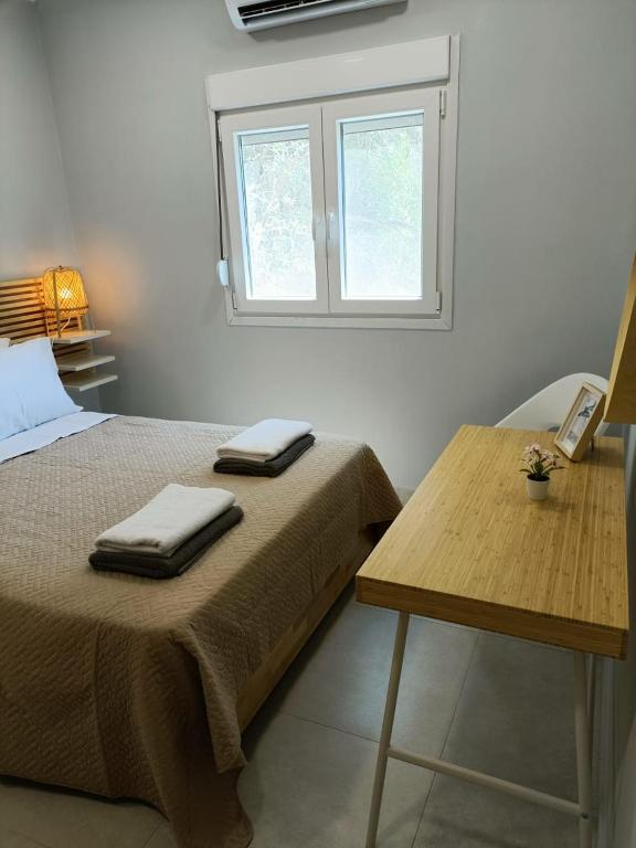 Postel nebo postele na pokoji v ubytování Zoe