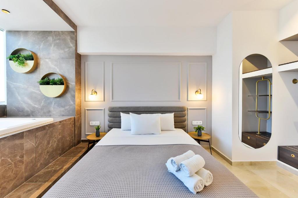 Postel nebo postele na pokoji v ubytování Porto Sea View Apartments