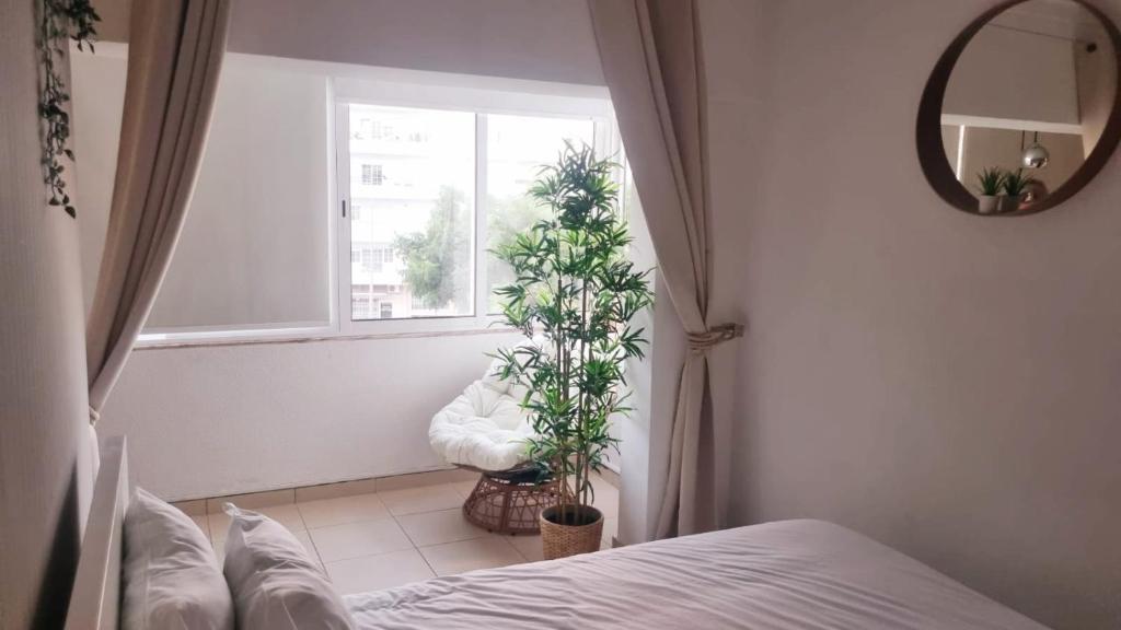 En eller flere senge i et værelse på T1, proche plage et commerces