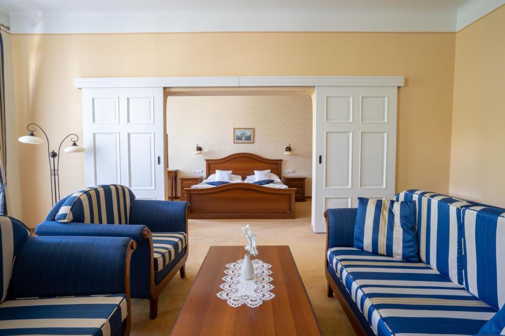 Posezení v ubytování LD PALACE Spa & Kur