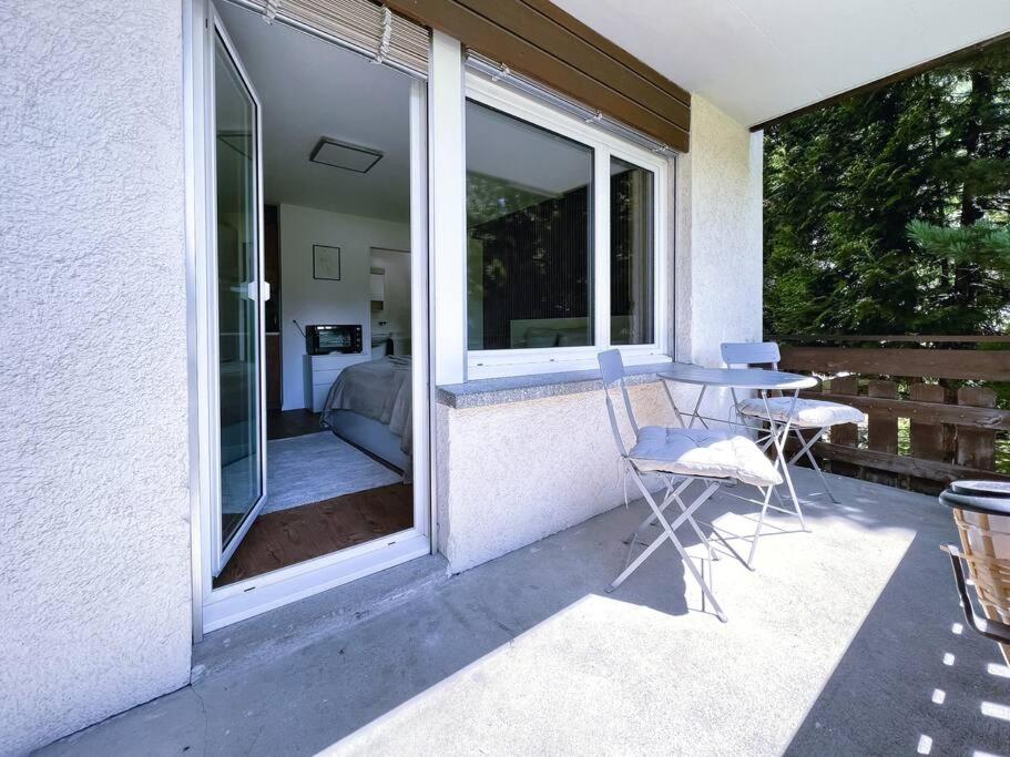 Balkón nebo terasa v ubytování Panorama hideaway apartment near Zermatt with parking!