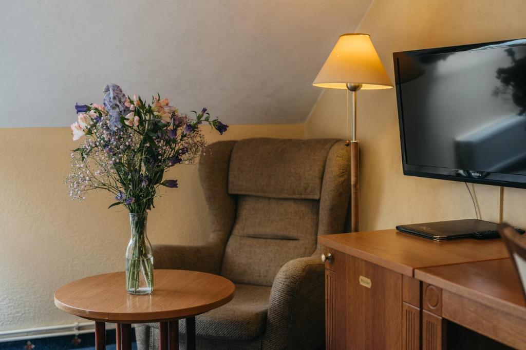 TV a/nebo společenská místnost v ubytování Hotel Rinno