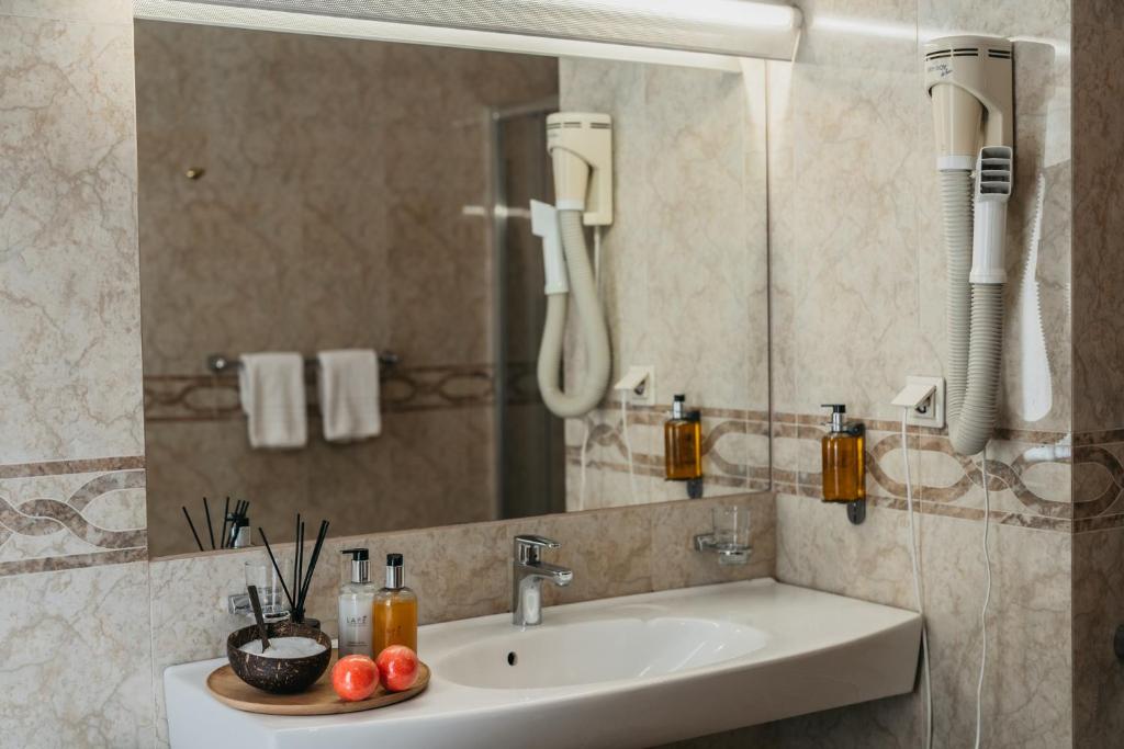 Koupelna v ubytování Hotel Rinno