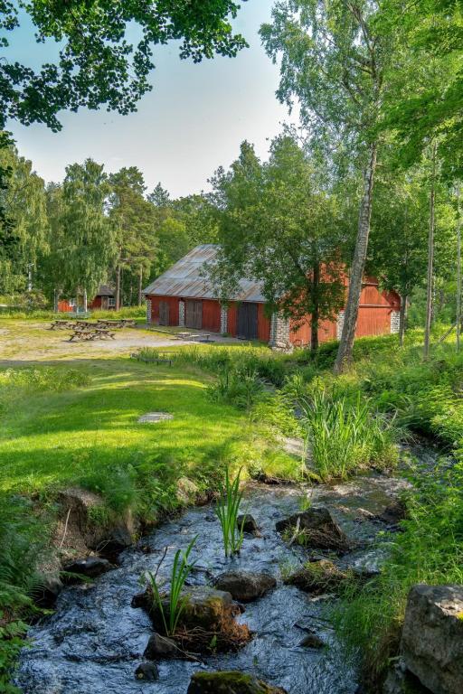 Zahrada ubytování Långvinds Bruk - Vandrarhem