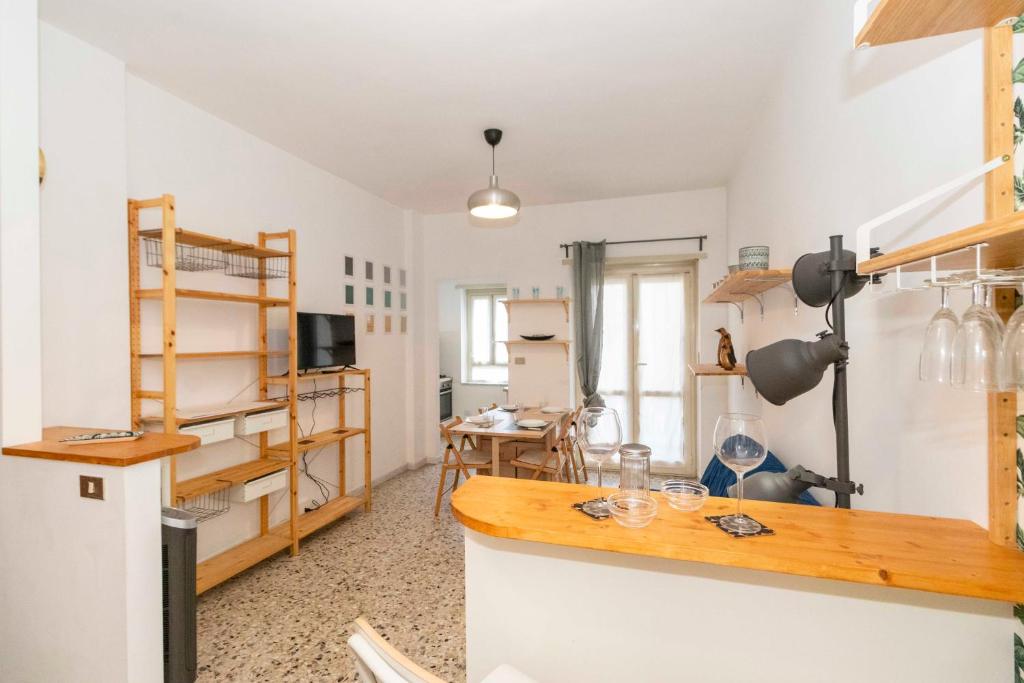 Kuchyň nebo kuchyňský kout v ubytování Torino Pitagora Functional Flat