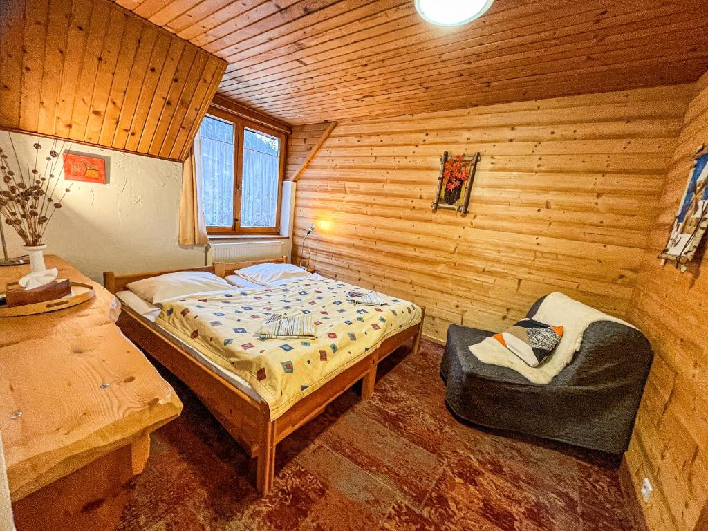 Postel nebo postele na pokoji v ubytování Penzion Limba