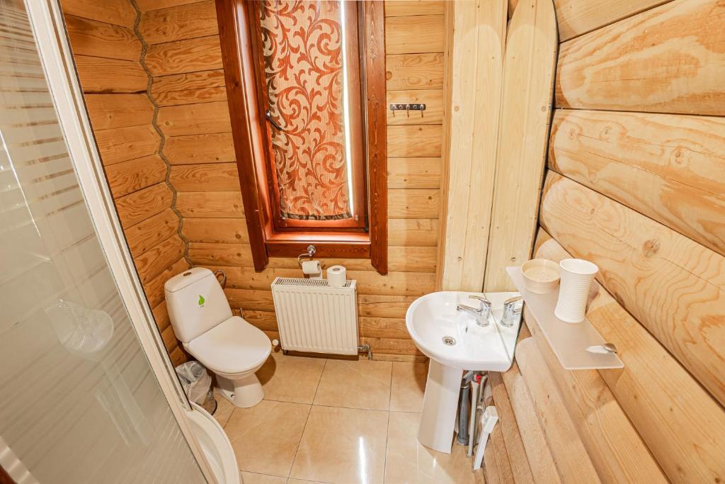 Koupelna v ubytování Готель Чарда