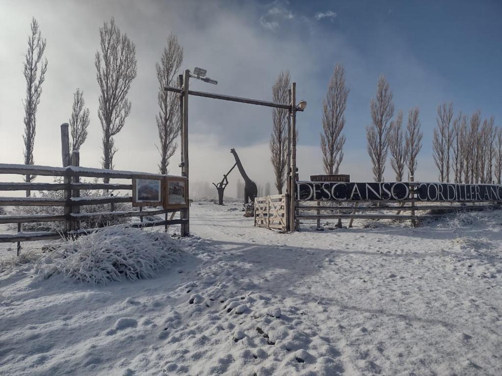 Descanso cordillerano llano blanco