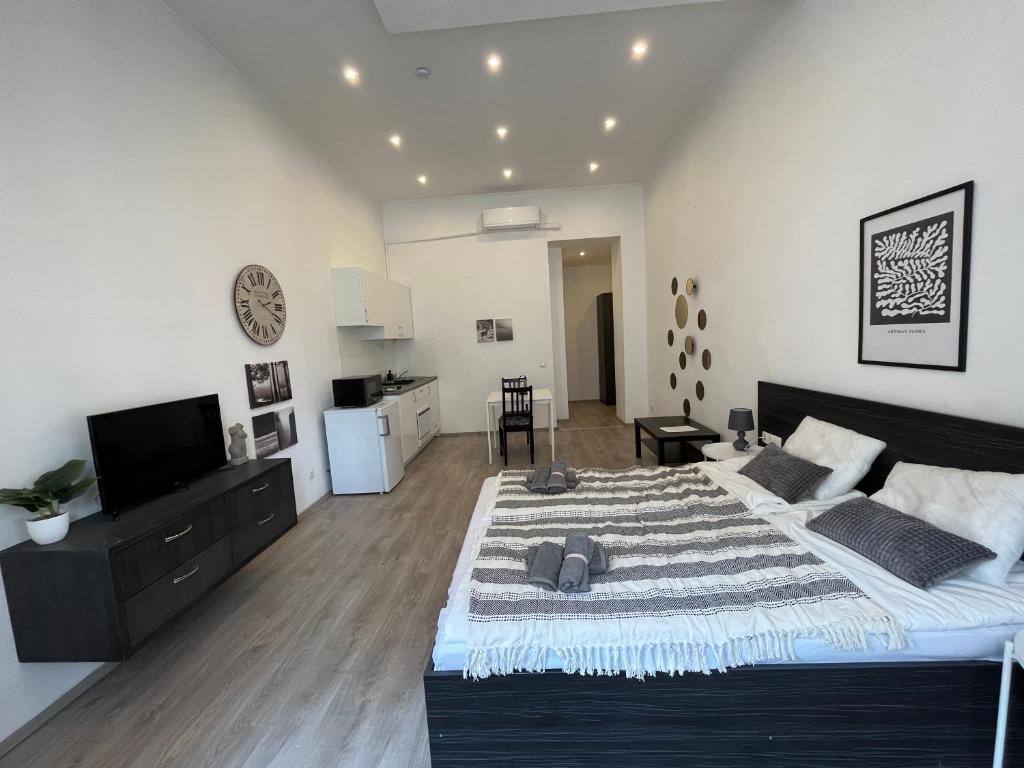 Kuchyň nebo kuchyňský kout v ubytování D58 Superior Apartments in the city center