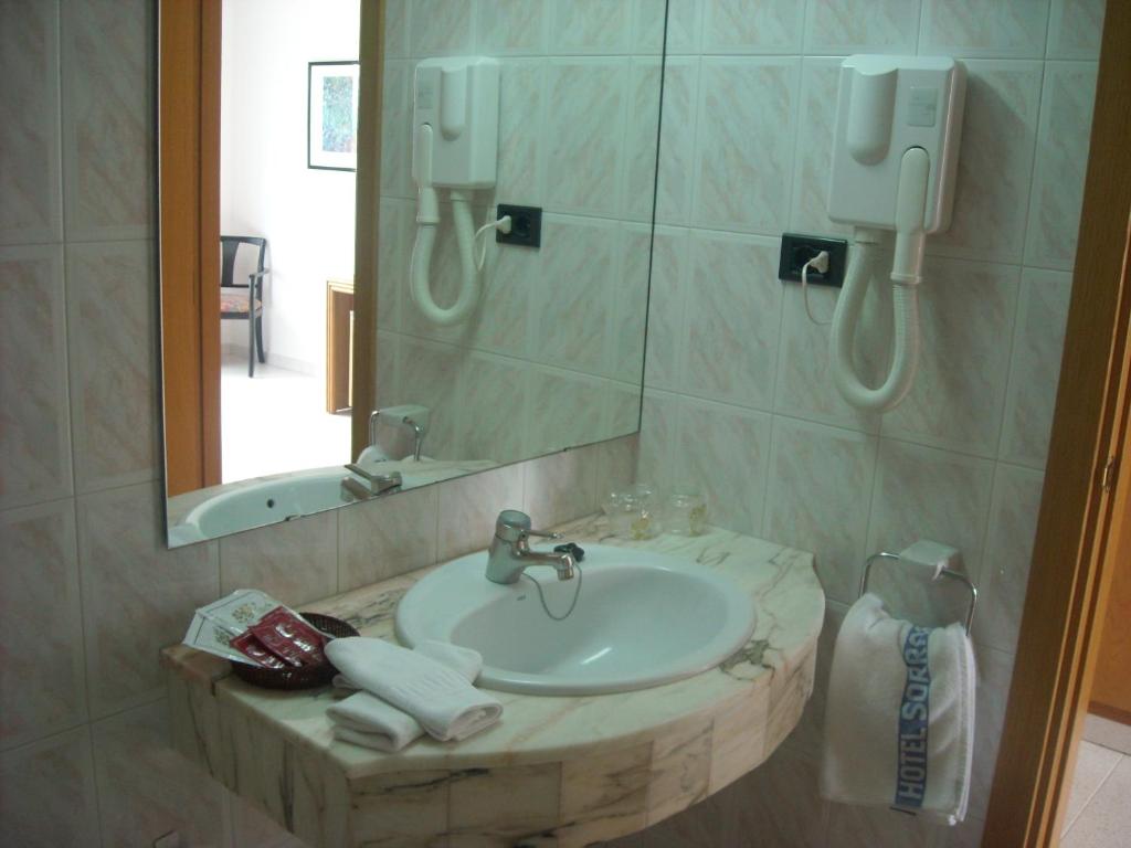 Koupelna v ubytování Hotel Sorrabona