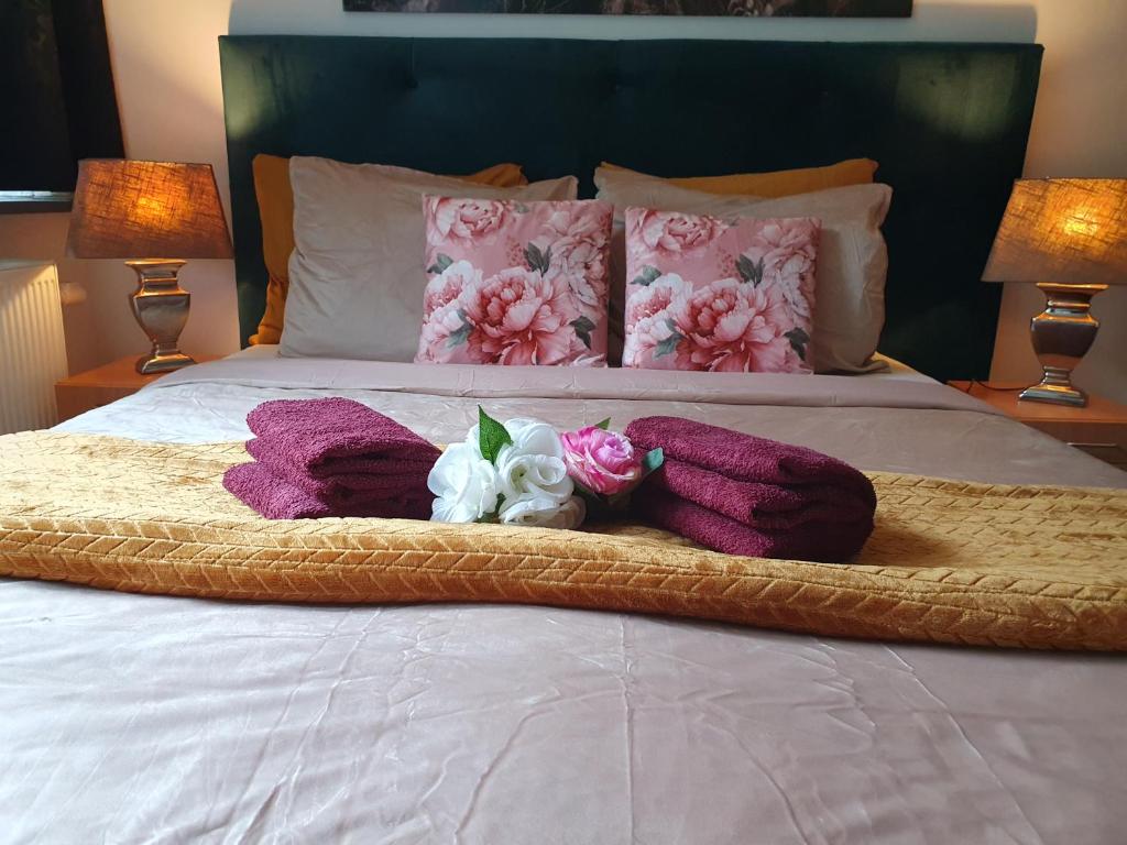 Postel nebo postele na pokoji v ubytování B&B Immerloopark