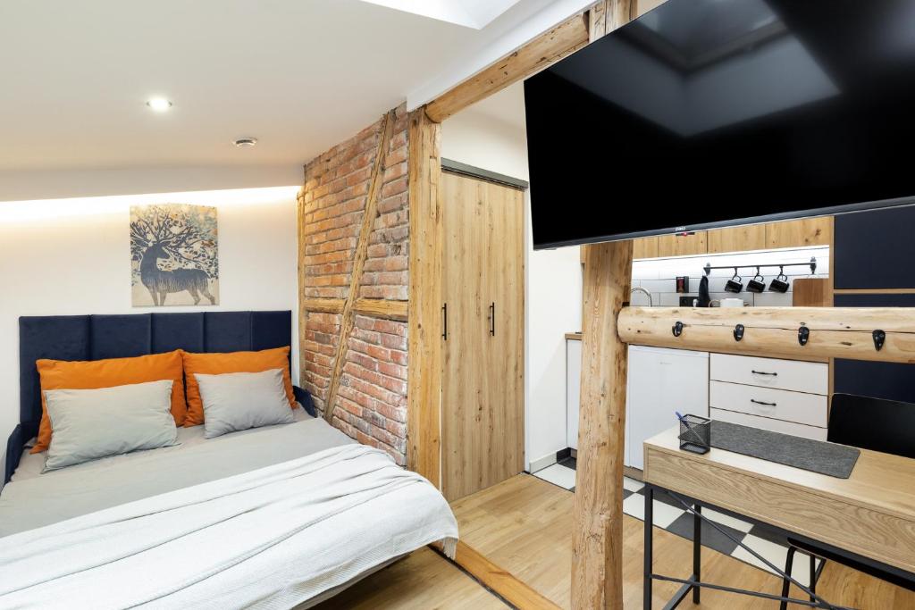 Kuchyň nebo kuchyňský kout v ubytování Bedthoven lofts you! Self Check-in & Parking