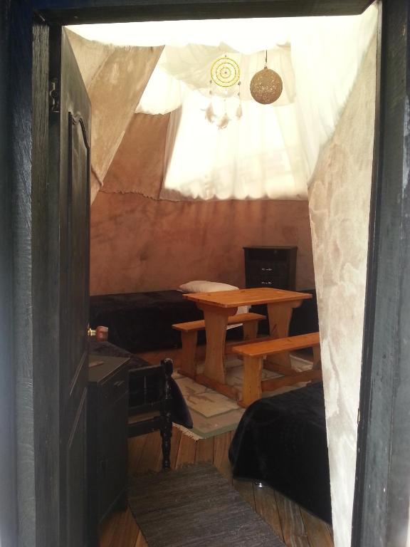 TV a/nebo společenská místnost v ubytování Ulucaho Hostel