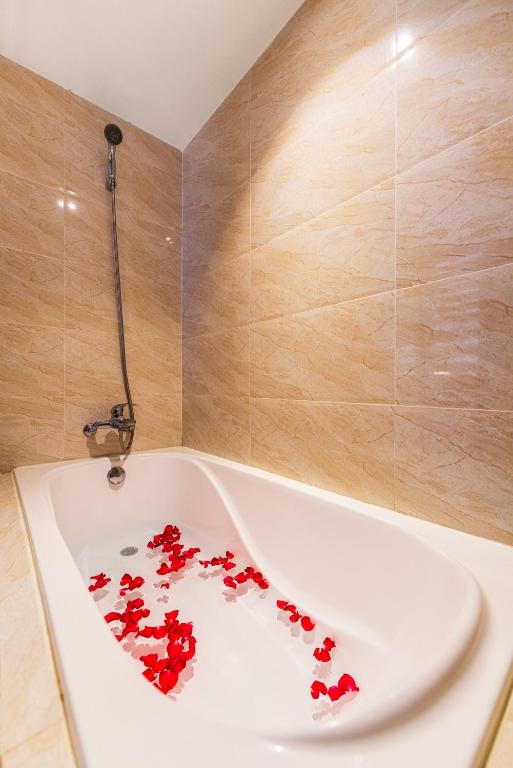 Koupelna v ubytování Tran Vien Dong Hotel