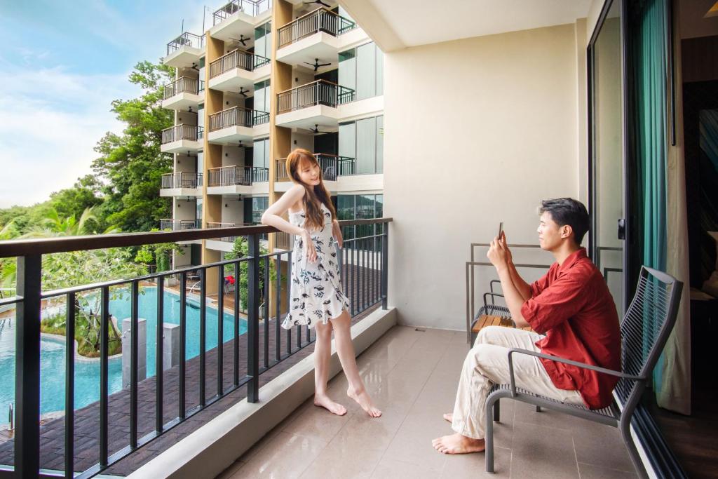 Balkón nebo terasa v ubytování SKYVIEW Resort Phuket Patong Beach