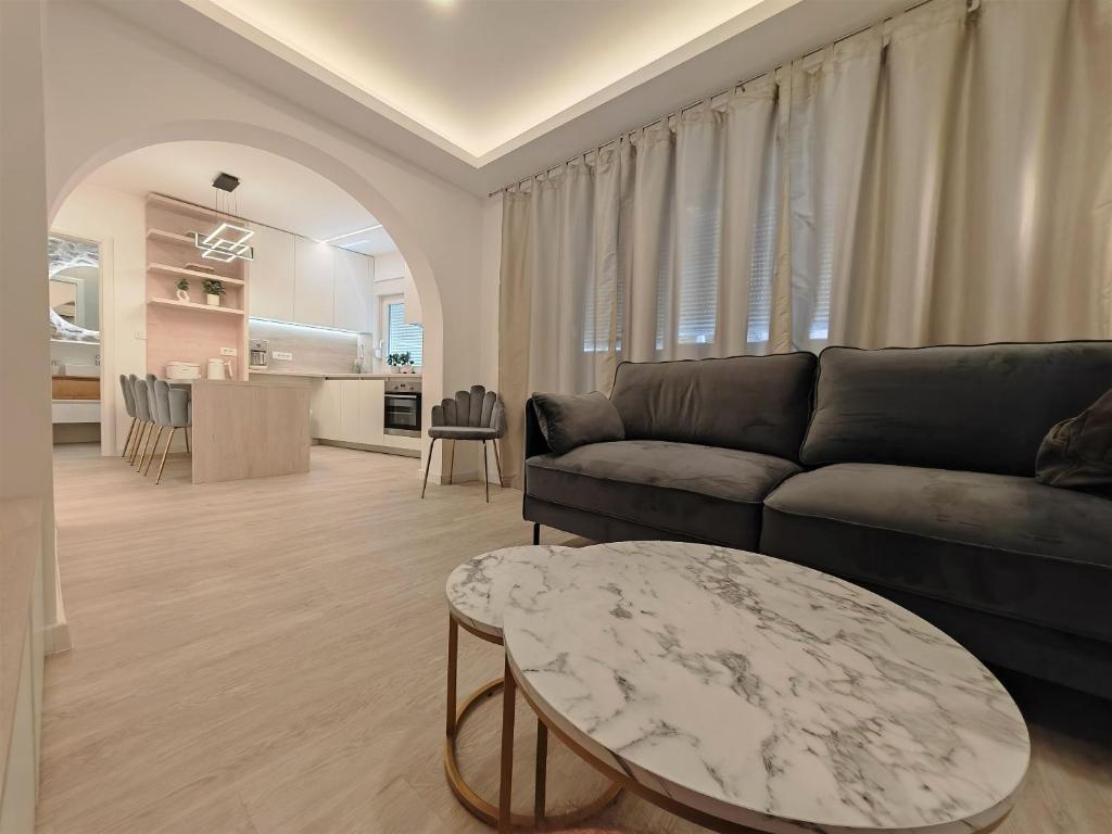 Khu vực ghế ngồi tại Apartments Mateo