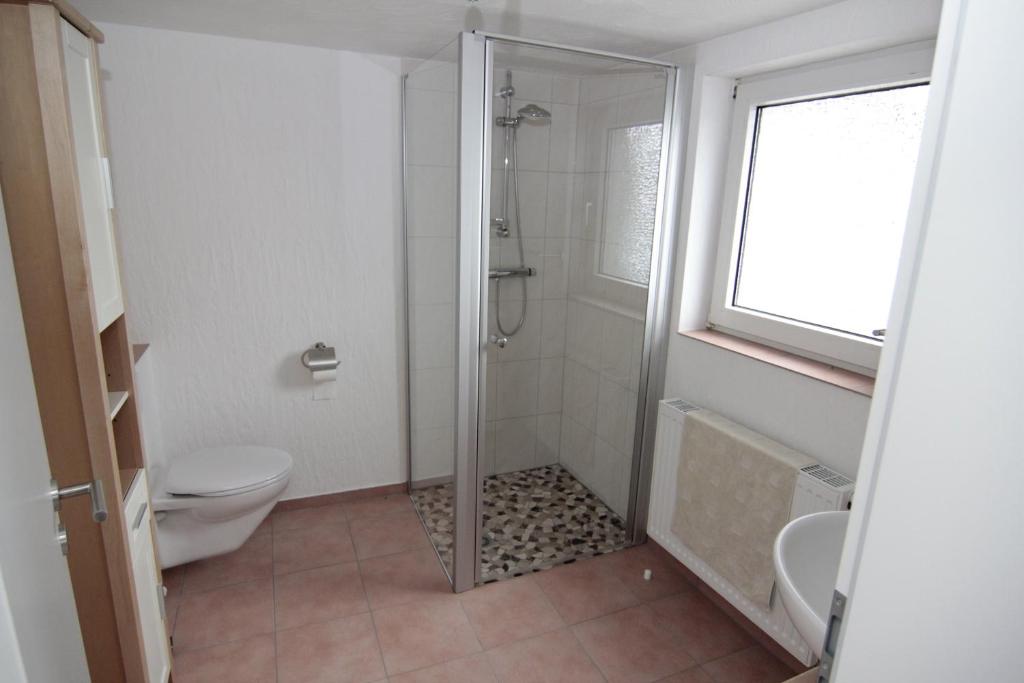 Koupelna v ubytování Ferienwohnung Margot