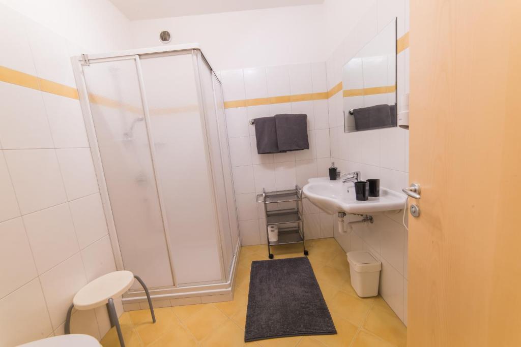 Koupelna v ubytování Hotel zum See