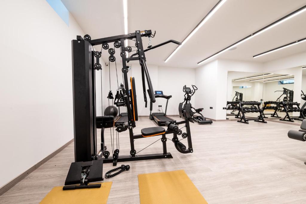 Fitness centrum a/nebo fitness zařízení v ubytování Paralos Kyma Dunes Adults Only