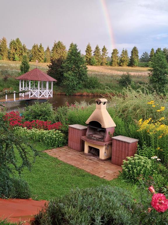 Zahrada ubytování Dolina Miodu - Kaszuby, Sauna, Gorąca Balia