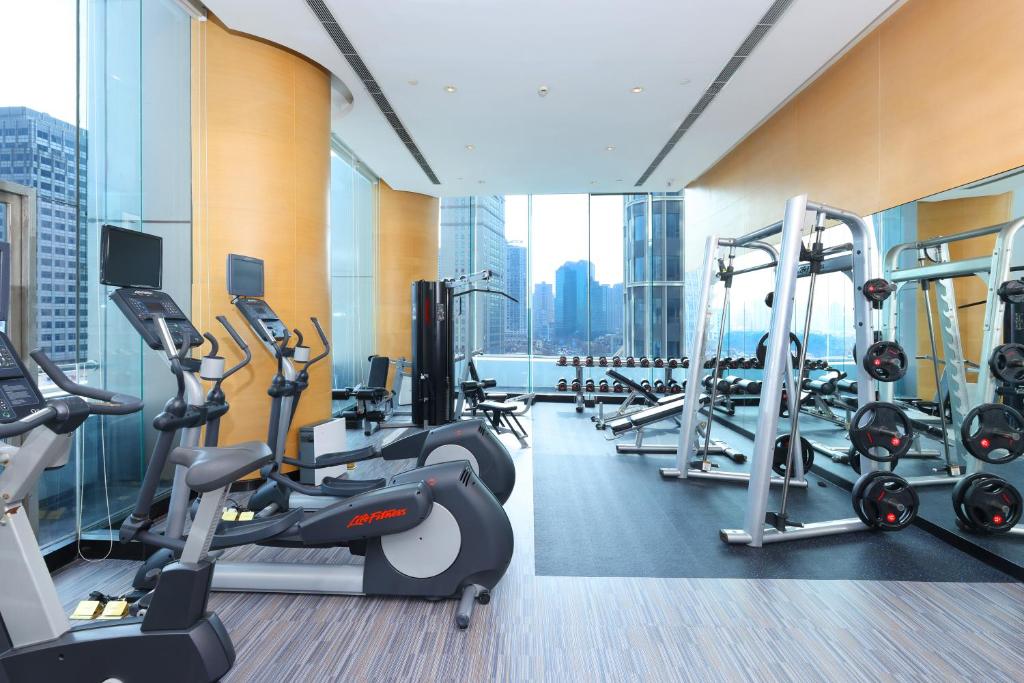 Fitness centrum a/nebo fitness zařízení v ubytování Riverdale Residence Xintiandi Shanghai