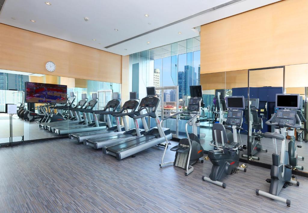 Fitness centrum a/nebo fitness zařízení v ubytování Riverdale Residence Xintiandi Shanghai