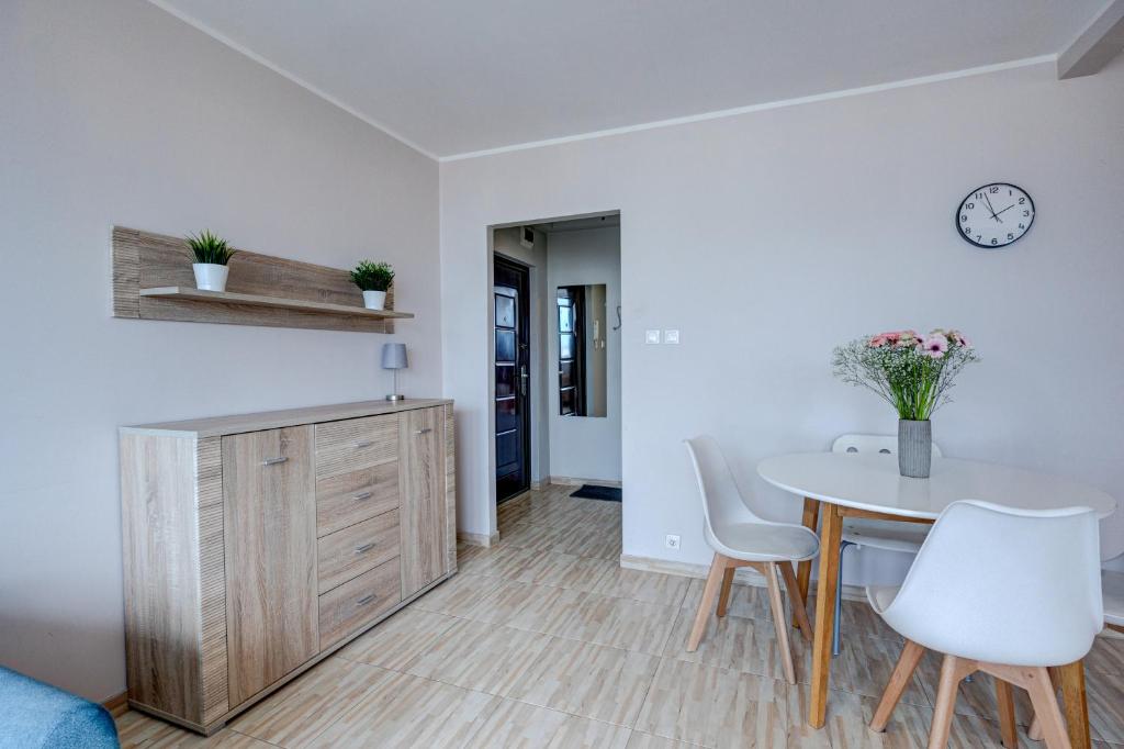 Posezení v ubytování Apartament Szczecin Kobalt - Kaskada