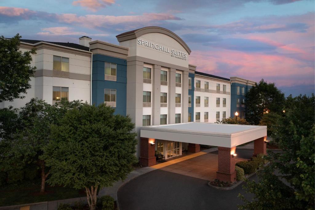 a rendering of the front of a hospital building at SpringHill Suites by Marriott Portland Vancouver in Vancouver