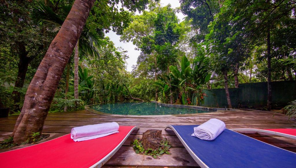 Zahrada ubytování Wild Nest Villa Unawatuna