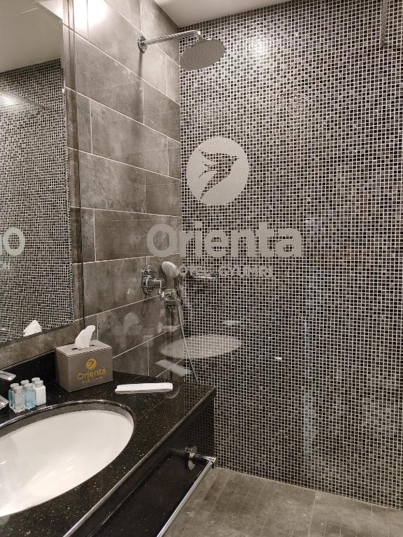 Koupelna v ubytování Orienta Hotel Gyumri