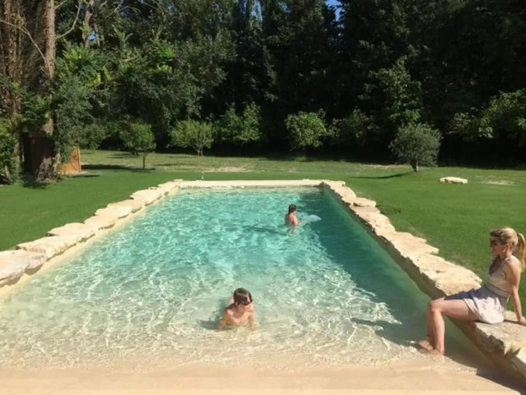 Soleil et piscine au calme d'Avignon, sur l'ile de la BARTHELASSE