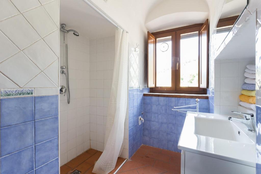 Koupelna v ubytování La Loggia Sul Nera