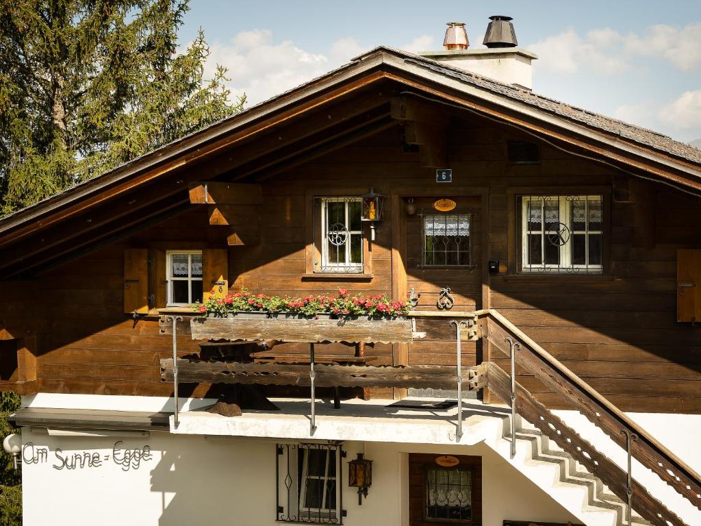 Rõdu või terrass majutusasutuses Chalet am Sunne-Egge auf Axalp bei Brienz