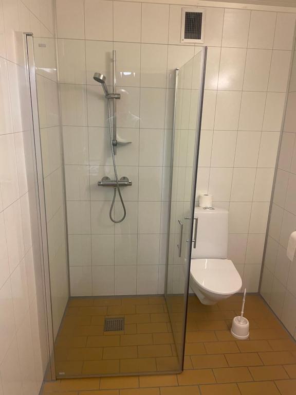 Koupelna v ubytování Harran Gjestehus