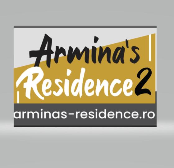un signo que dice que los amannias residen dos animales resisten en Armina's Residence 2 en Dumbrăviţa