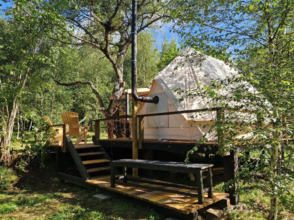 Zahrada ubytování Glamping Štôla- Symbioza