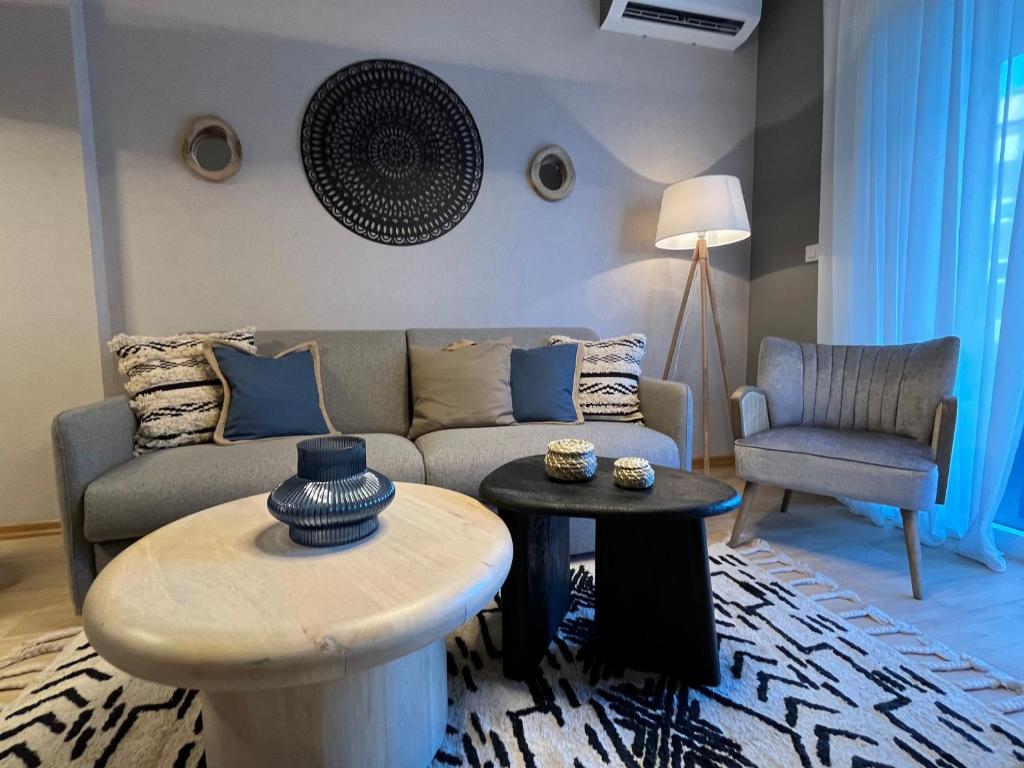 Χώρος καθιστικού στο Apartment Stella The Old Bakery Residences Budva