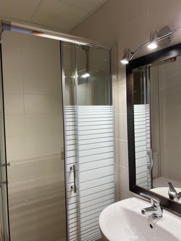 Koupelna v ubytování Hostal Alt Llobregat