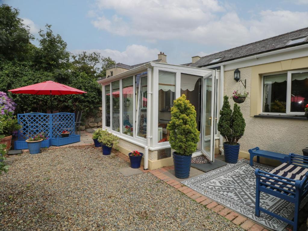 Zahrada ubytování Llaethdy Cottage