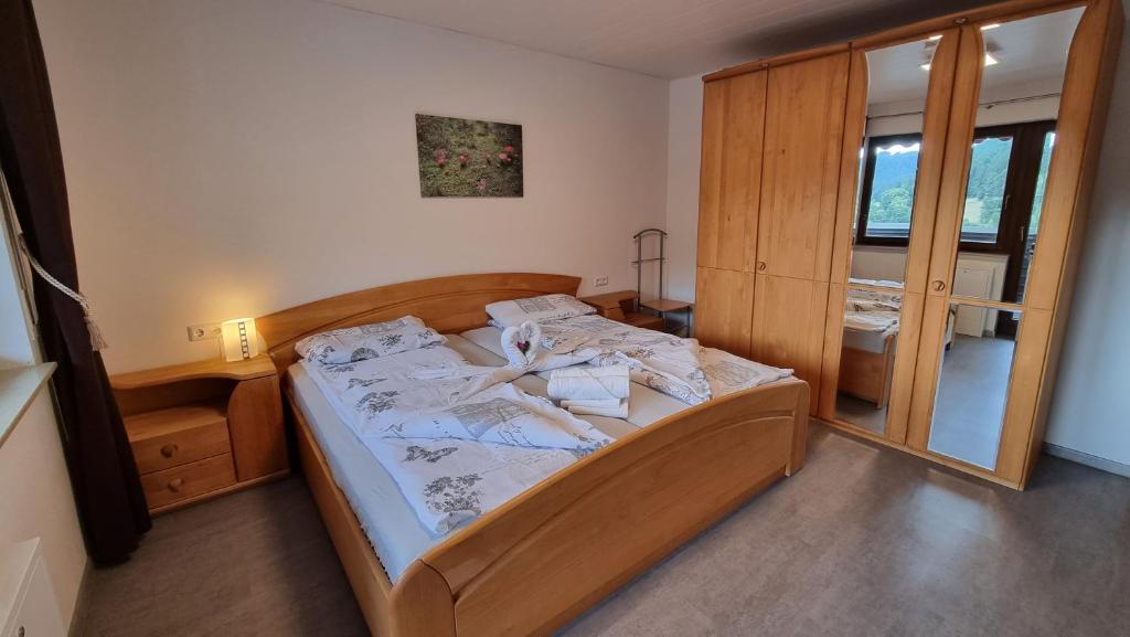 Postel nebo postele na pokoji v ubytování Haus Erika Ferienwohnung 1