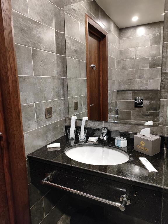 Koupelna v ubytování Orienta Hotel Gyumri