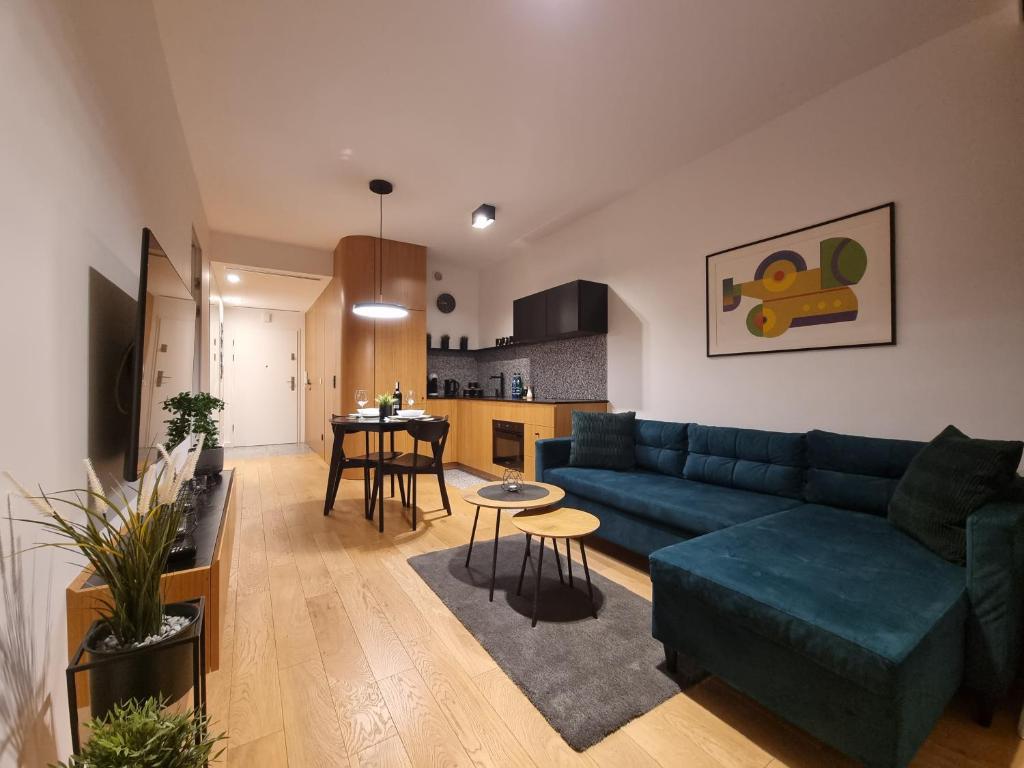 Khu vực ghế ngồi tại Premium Apartments Rzeszów Gold