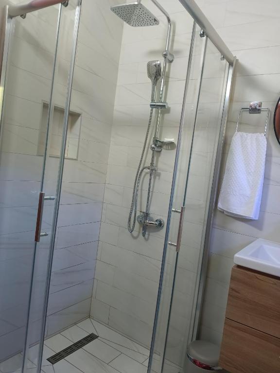 Koupelna v ubytování Apartman Irvas Kolasin