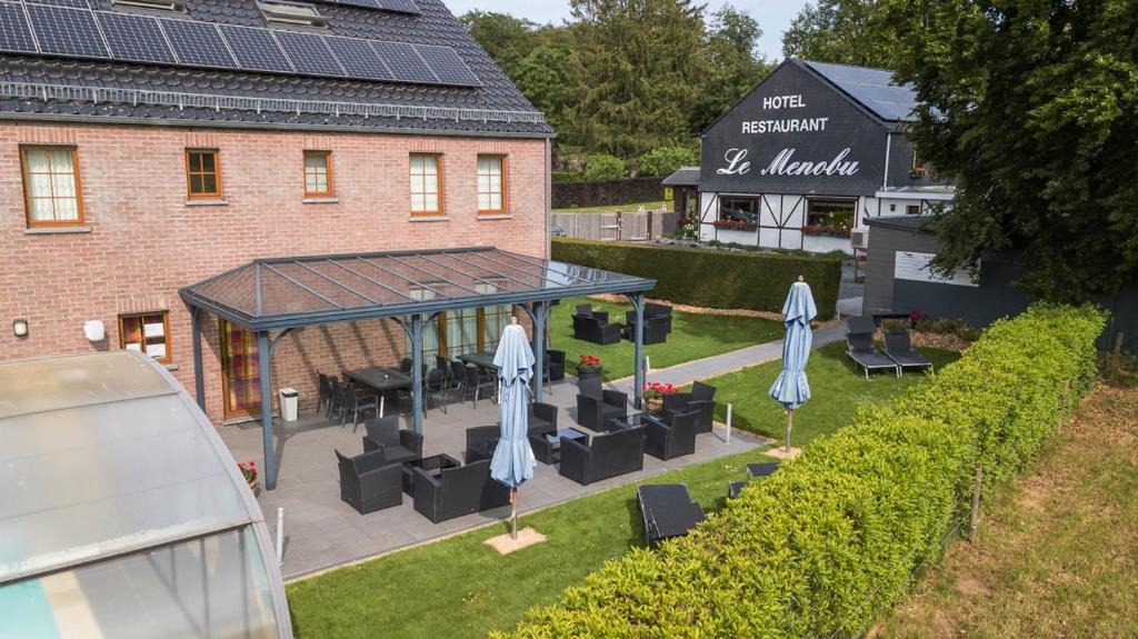 Zahrada ubytování Logis Hôtel Le Menobu