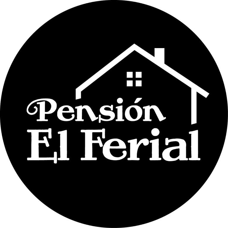 a black and white house with the words permission la rental at El Ferial in Sarón