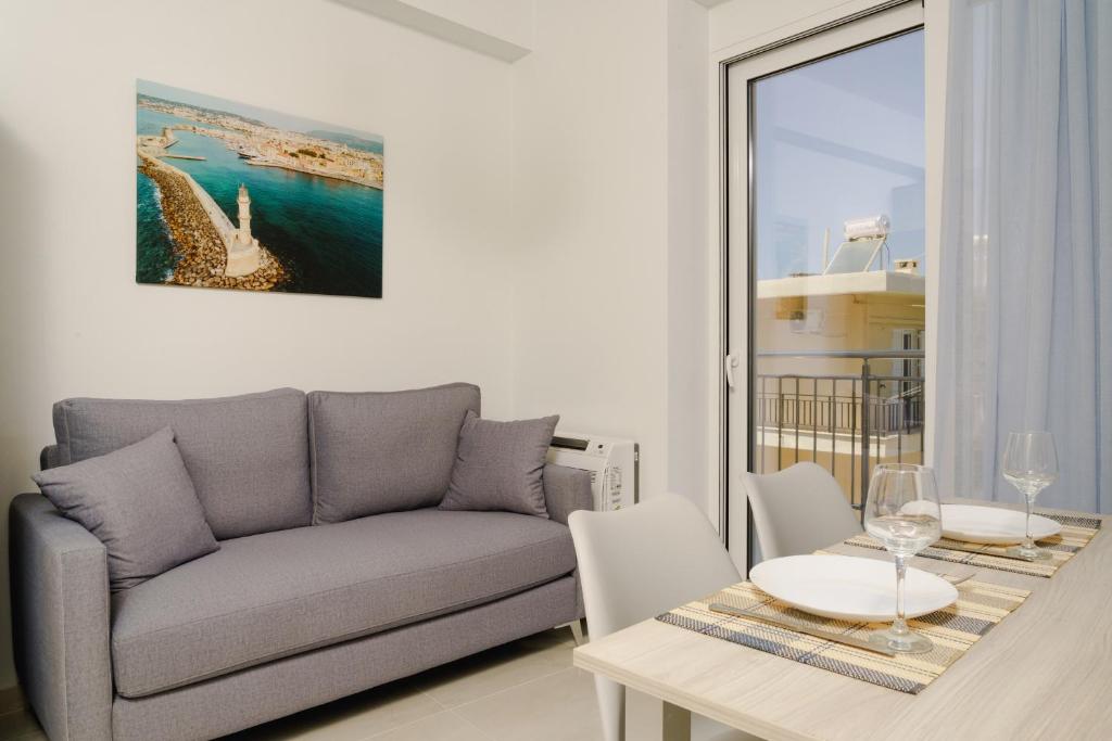 Posezení v ubytování EDEL Luxury Apartments